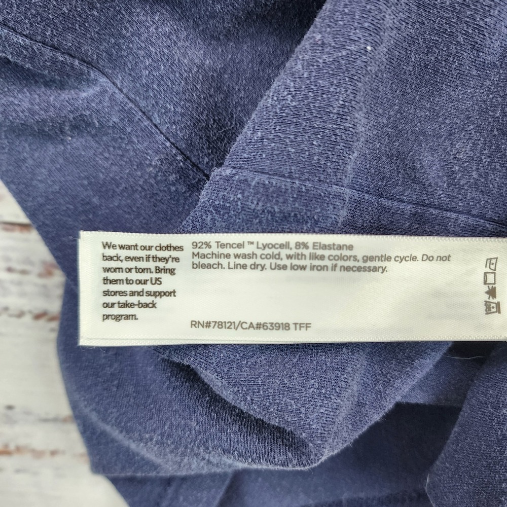 Eileen Fisher Tencel Lyocell‎ Maxi Tank Dress Womens S Small Blue Jersey Knit - Picture 4 of 6